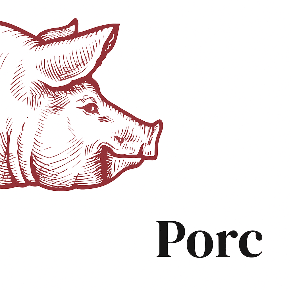 Pièces de porc — escalopes, saucisses, côtes de porc — Boucherie Le Billot Saint-Alban